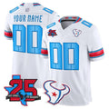 Custom H.Texans White Rivalries Jersey - All Stitched Jersey Fotopoulosg