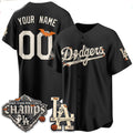 Custom Los Angeles Dodgers Black Halloween 2026 Baseball jersey Fotopoulosg