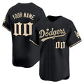 Custom Los Angeles Dodgers Black 'Halloween Mummy Edition' Premier Limited - Stitched Baseball jersey Fotopoulosg