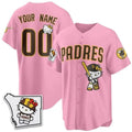 Custom San Diego Padres Pink Fotopoulosg Meow KT Vapor Limited All Stitched V2 Jersey