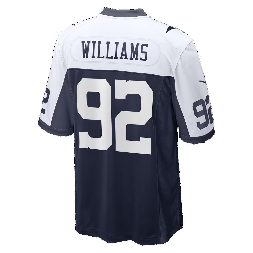 D.Cowboys #92 Quinnen Williams Navy Game Football jersey Fotopoulosg