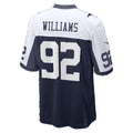 D.Cowboys #92 Quinnen Williams Navy Game Football jersey Fotopoulosg