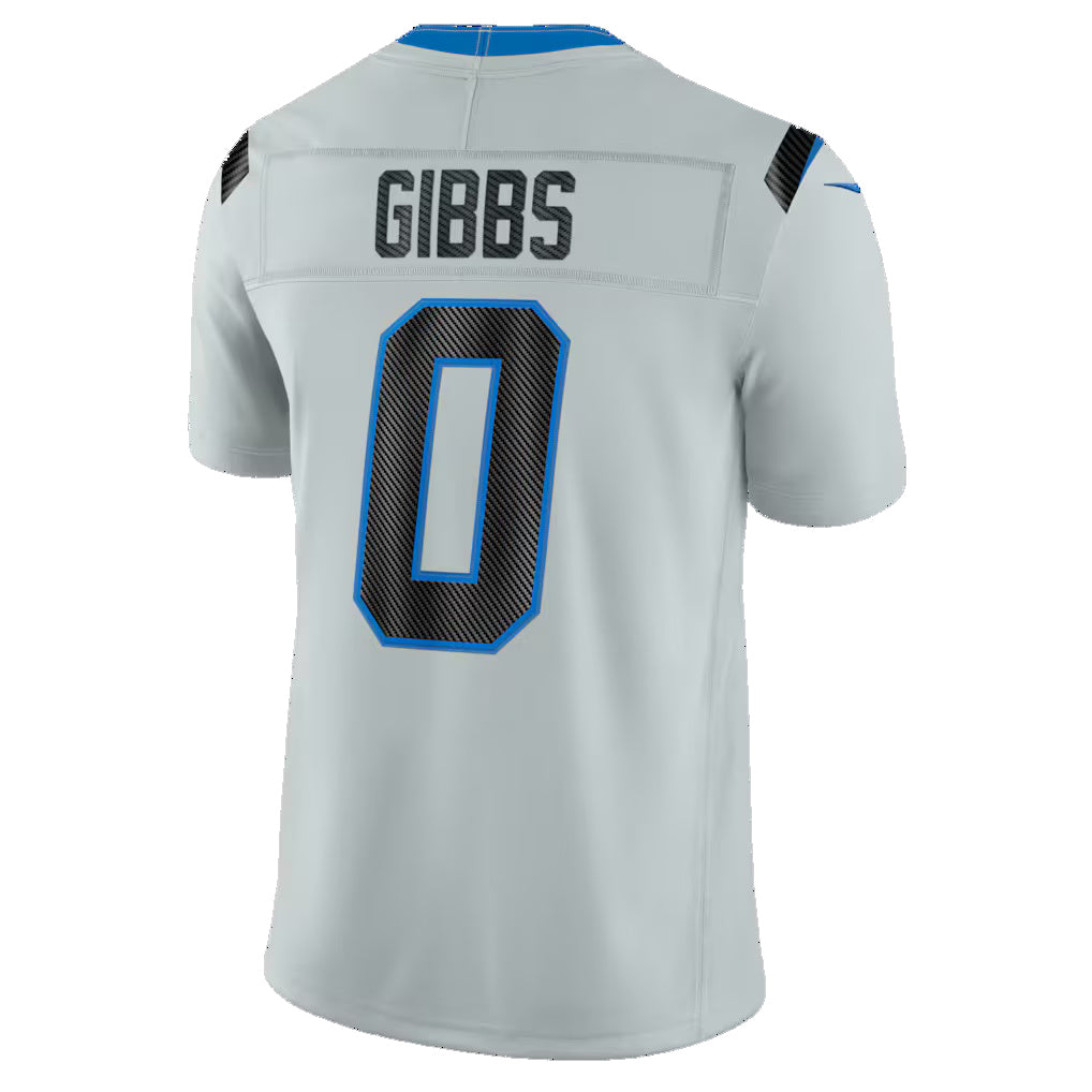 D.Lions #0 Jahmyr Gibbs Silver 2026 Rivalries Collection Stitched Limited Jersey Fotopoulosg