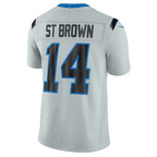 D.Lions #14 Amon-Ra St. Brown Silver 2026 Rivalries Collection Stitched Limited Jersey Fotopoulosg