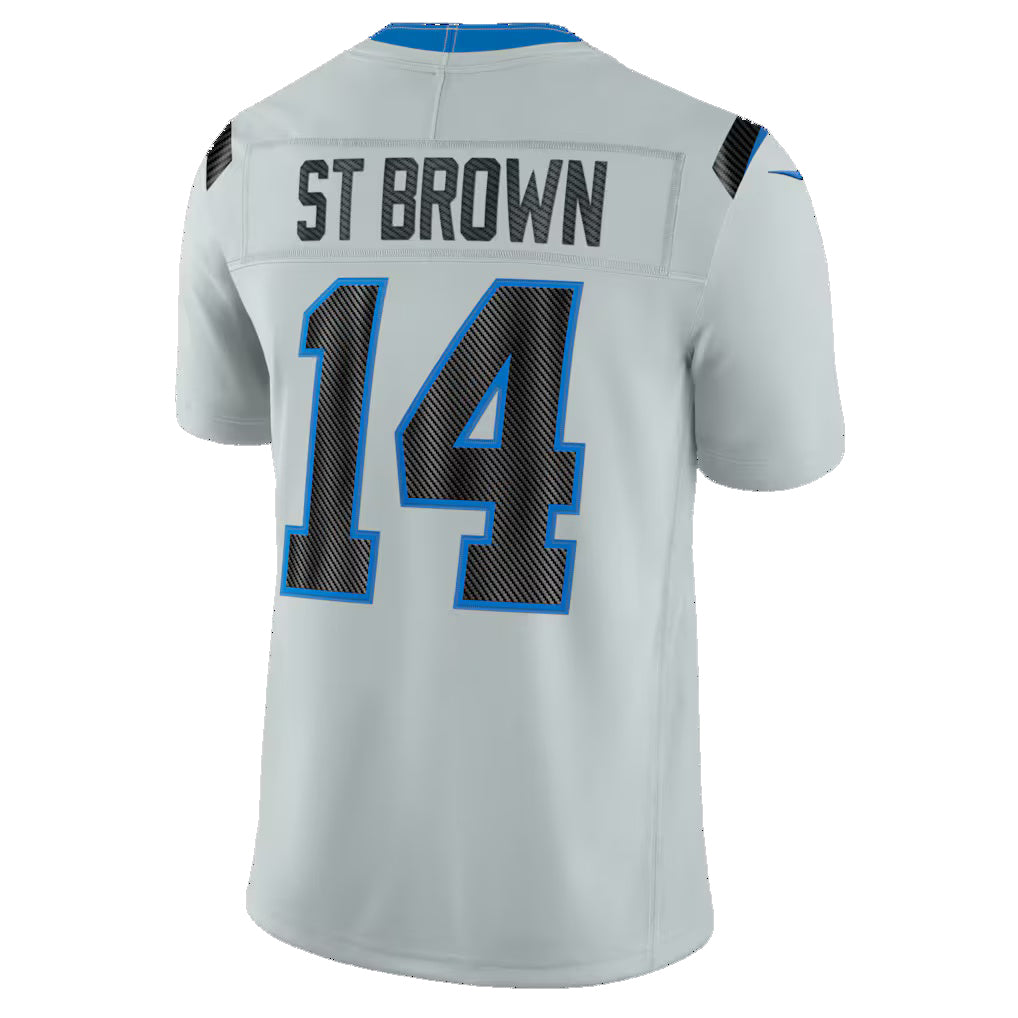 D.Lions #14 Amon-Ra St. Brown Silver 2026 Rivalries Collection Stitched Limited Jersey Fotopoulosg