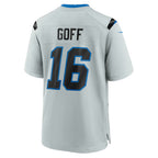 D.Lions #16 Jared Goff Silver 2026 Rivalries Collection Game Jersey Fotopoulosg