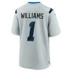 D.Lions #1 Jameson Williams Silver 2026 Rivalries Collection Game Jersey Fotopoulosg
