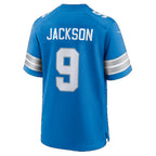 D.Lions #9 Lucky Jackson Blue Team Game Football jersey Fotopoulosg
