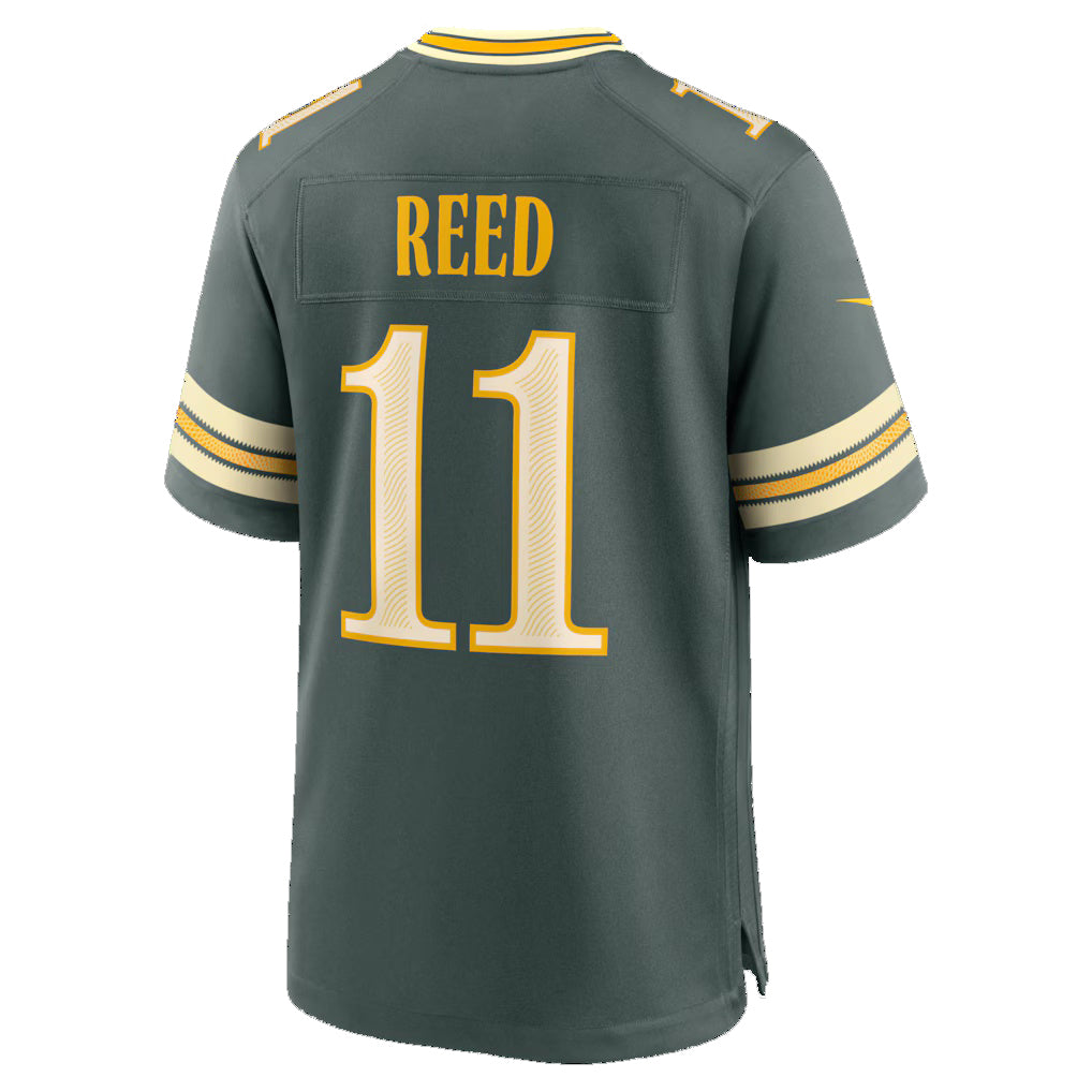GB.Packers #11 Jayden Reed Green 2026 Rivalries Collection Game Jersey Fotopoulosg