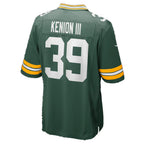 GB.Packers #39 Murvin Kenion III Green Team Game Football jersey Fotopoulosg