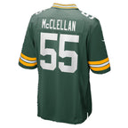 GB.Packers #55 Chris McClellan Green Team Game Football jersey Fotopoulosg