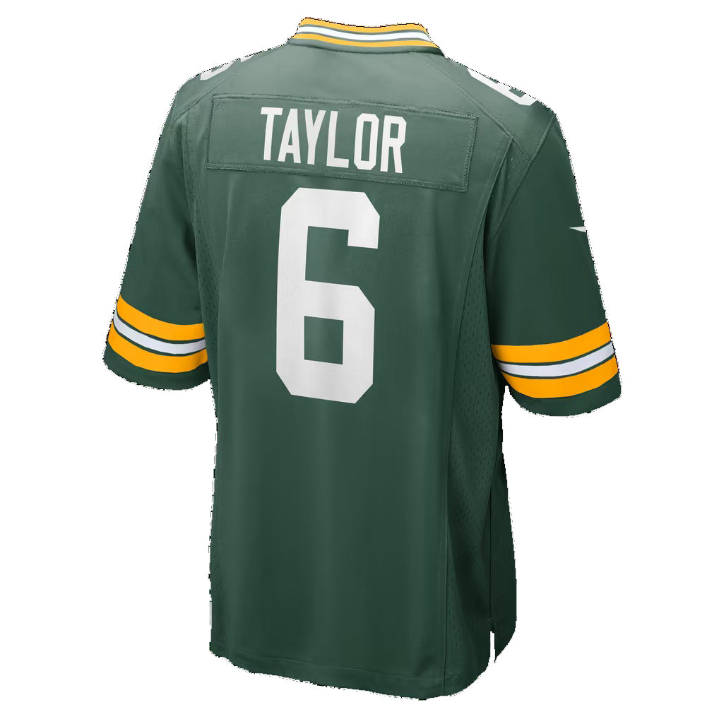 GB.Packers #6 Tyrod Taylor Green Team Game Football jersey Fotopoulosg