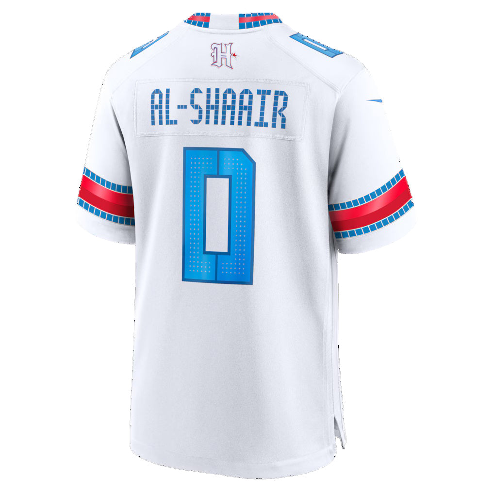 H.Texans #0 Azeez Al-Shaair White 2026 Rivalries Collection Game Jersey Fotopoulosg