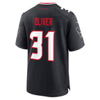 H.Texans #31 Bryce Oliver Navy Fotopoulosg Team Game Jersey