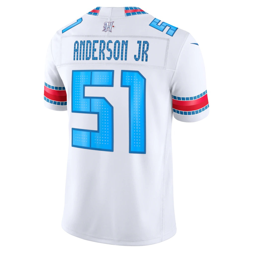 H.Texans #51 Will Anderson Jr. White 2026 Rivalries Collection Stitched Limited Jersey Fotopoulosg