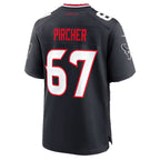 H.Texans #67 Max Pircher Navy Fotopoulosg Team Game Jersey