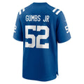 IN.Colts #52 George Gumbs Jr. Royal Team Game Jersey Fotopoulosg