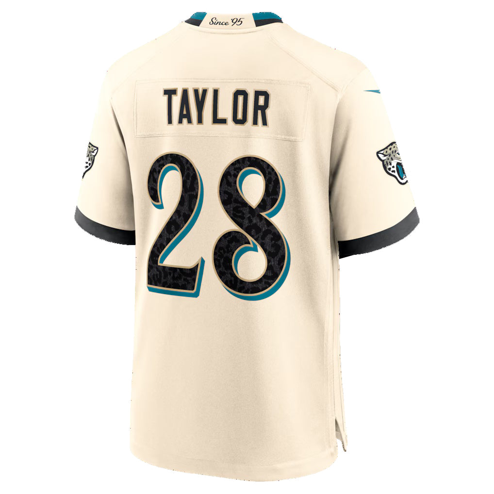 J.Jaguars #28 Fred Taylor Natural 2026 Rivalries Collection Game Jersey Fotopoulosg