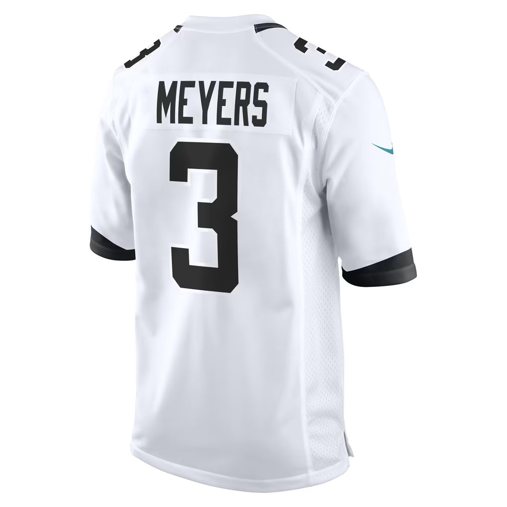 J.Jaguars #3 Jakobi Meyers White Fotopoulosg Game Jersey