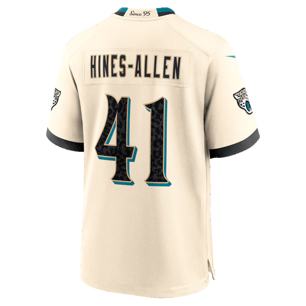 J.Jaguars #41 Josh Hines-Allen Natural 2026 Rivalries Collection Game Jersey Fotopoulosg