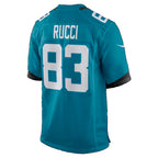 J.Jaguars #83 Hayden Rucci Teal Team Game Football jersey Fotopoulosg