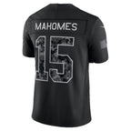 KC.Chiefs #15 Patrick Mahomes Black 2026 Salute to Service Stitched Limited Football jersey Fotopoulosg