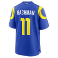 LA.Rams #11 Alex Bachman Royal Team Game Football jersey Fotopoulosg