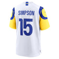 LA.Rams #15 Ty Simpson White Game Football jersey Fotopoulosg