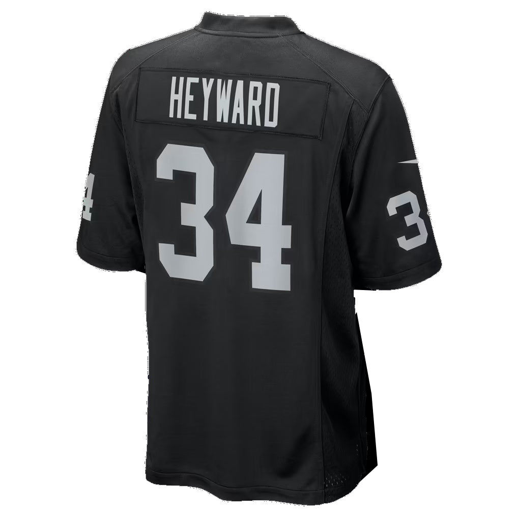 LV.Raiders #34 Connor Heyward Black Team Game Football jersey Fotopoulosg