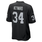 LV.Raiders #34 Connor Heyward Black Team Game Football jersey Fotopoulosg