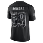 LV.Raiders #89 Brock Bowers Black 2026 Salute to Service Stitched Limited Football jersey Fotopoulosg