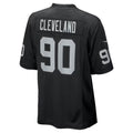 LV.Raiders #90 Brandon Cleveland Black Fotopoulosg Team Game Jersey