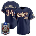 Los Angeles Dodgers #34 Fernando Valenzuela x Dia De Los Muertos Navy 2026 Baseball jersey Fotopoulosg