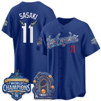 Los Angeles Dodgers #11 Roki Sasaki DB Night Royal Fotopoulosg 2026 Vapor Jersey - Stitched