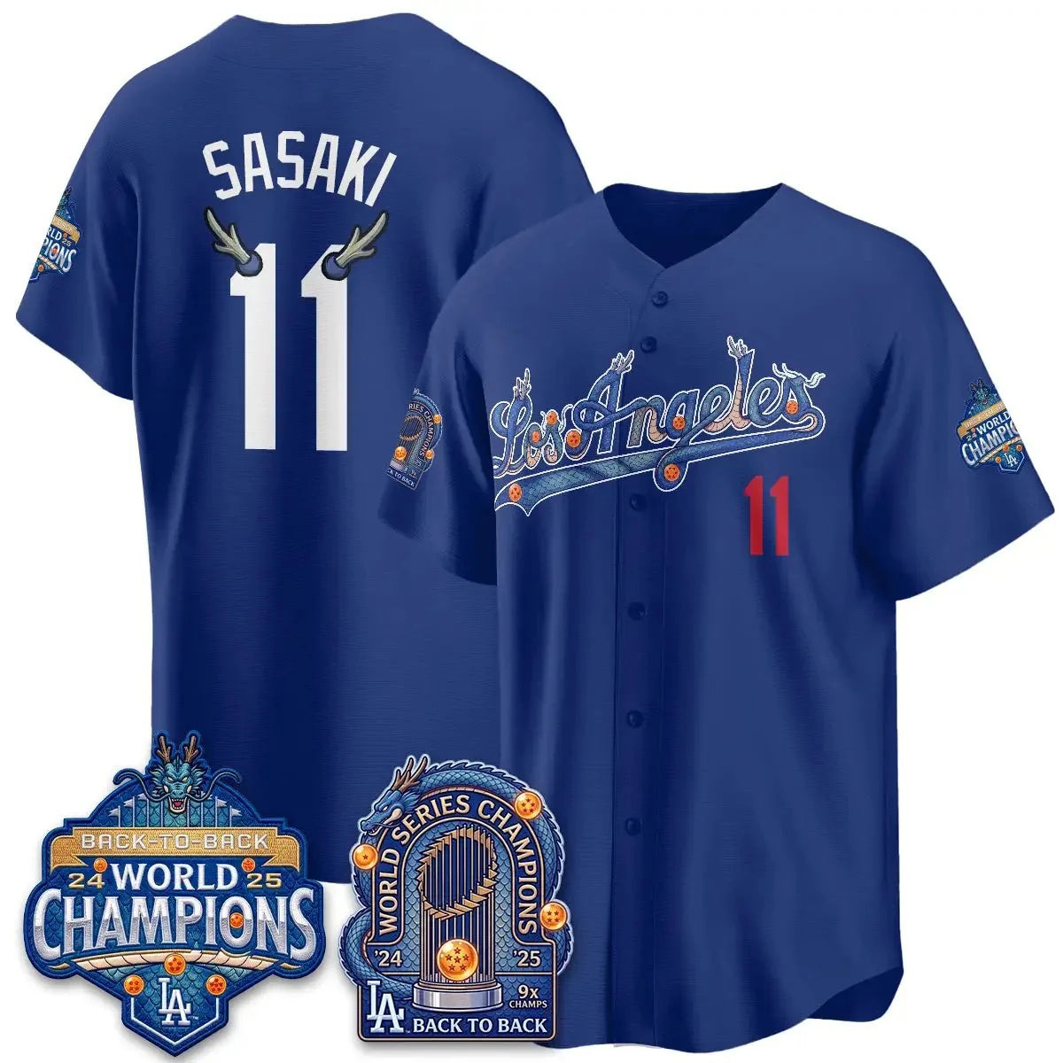 Los Angeles Dodgers #11 Roki Sasaki DB Night Royal Fotopoulosg 2026 Vapor Jersey - Stitched