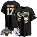 Los Angeles Dodgers #17 Shohei Ohtani Black Fotopoulosg Halloween 2026 Vapor V2 Stitched Jersey
