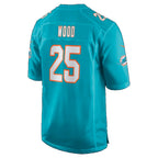 M.Dolphins #25 Julius Wood Aqua Fotopoulosg Team Game Jersey
