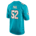 M.Dolphins #52 Patrick Paul Aqua Game Football jersey Fotopoulosg