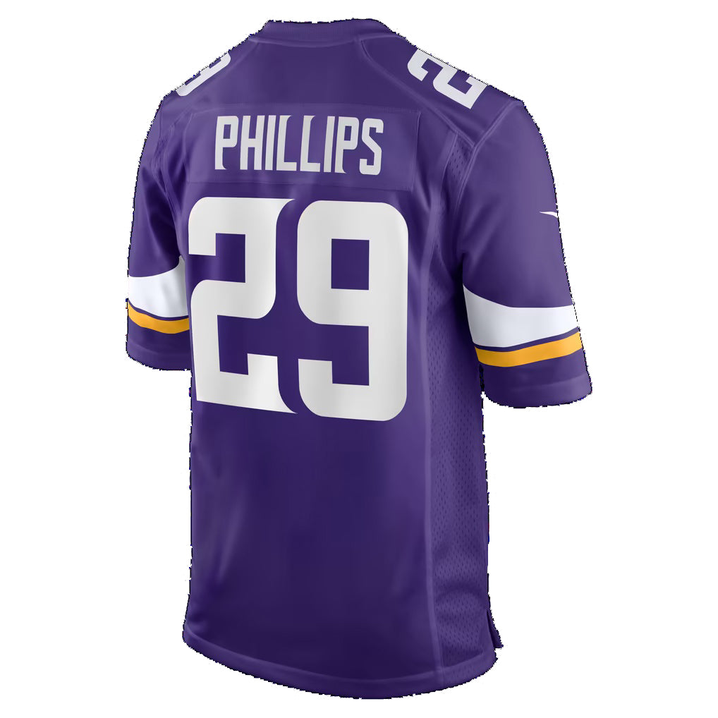 MN.Vikings #29 Jacob Thomas Purple Team Game Football jersey Fotopoulosg