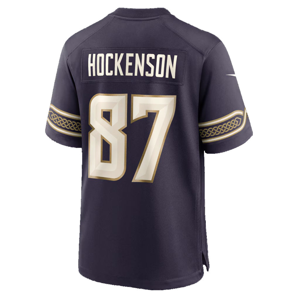 MN.Vikings #87 T.J. Hockenson Purple 2026 Rivalries Collection Game Jersey Fotopoulosg