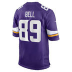 MN.Vikings #89 Dillon Bell Purple Team Game Football jersey Fotopoulosg