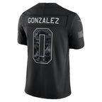 NE.Patriots #0 Christian Gonzalez Black 2026 Salute to Service Stitched Limited Football jersey Fotopoulosg