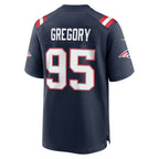 NE.Patriots #95 Eric Gregory Navy Team Game Jersey Fotopoulosg