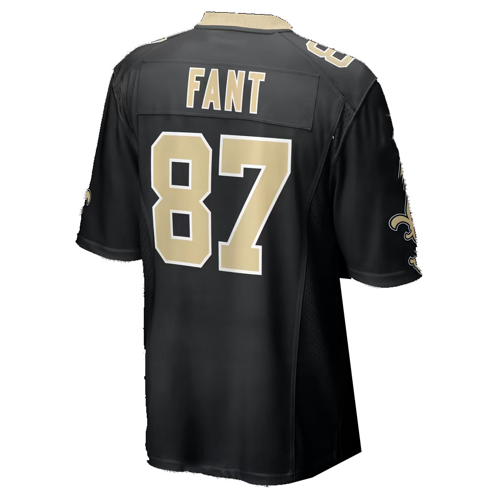 NO.Saints #87 Noah Fant Black Team Game Football jersey Fotopoulosg
