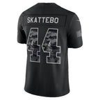 NY.Giants #44 Cam Skattebo Black 2026 Salute to Service Stitched Limited Football jersey Fotopoulosg