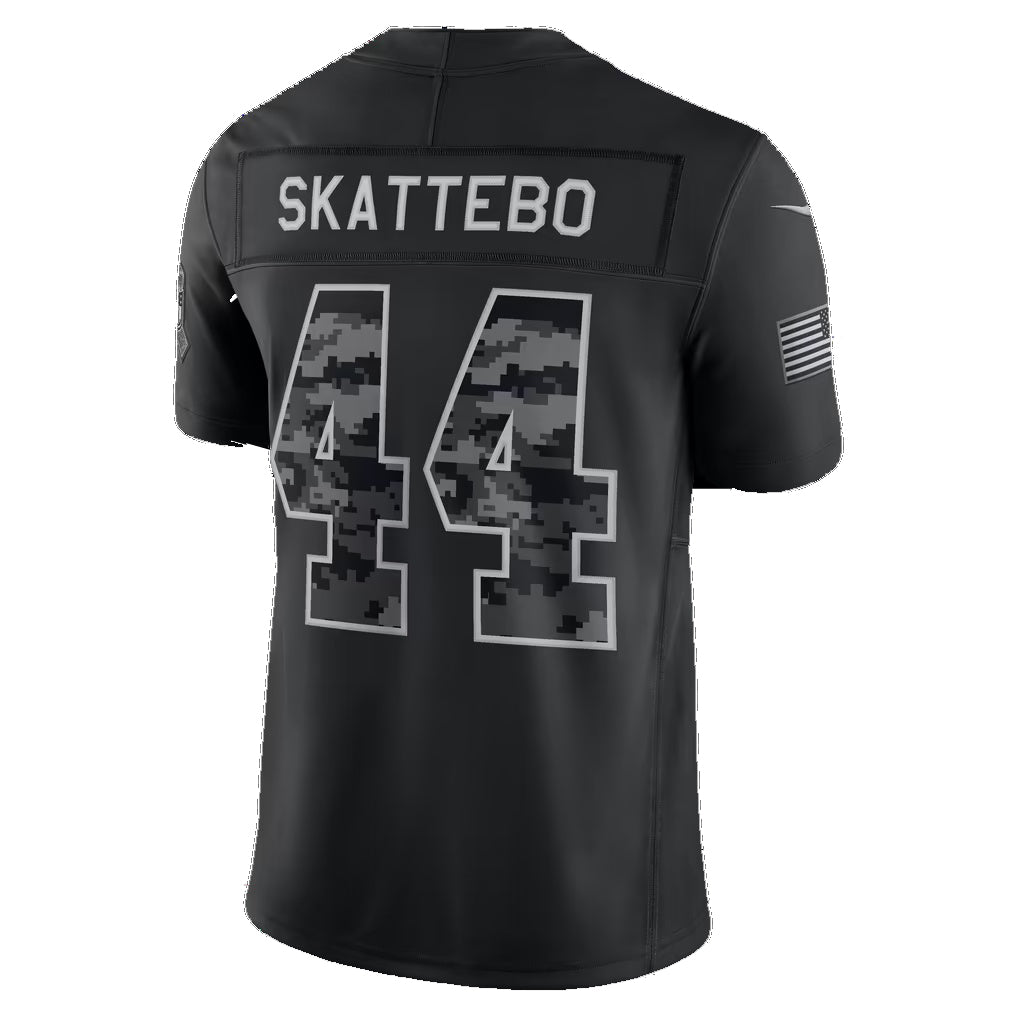 NY.Giants #44 Cam Skattebo Black 2026 Salute to Service Stitched Limited Football jersey Fotopoulosg