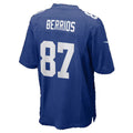 NY.Giants #87 Braxton Berrios Royal Team Game Football jersey Fotopoulosg