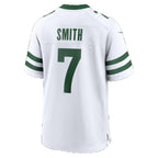 NY.Jets #7 Geno Smith Legacy White Game Football jersey Fotopoulosg