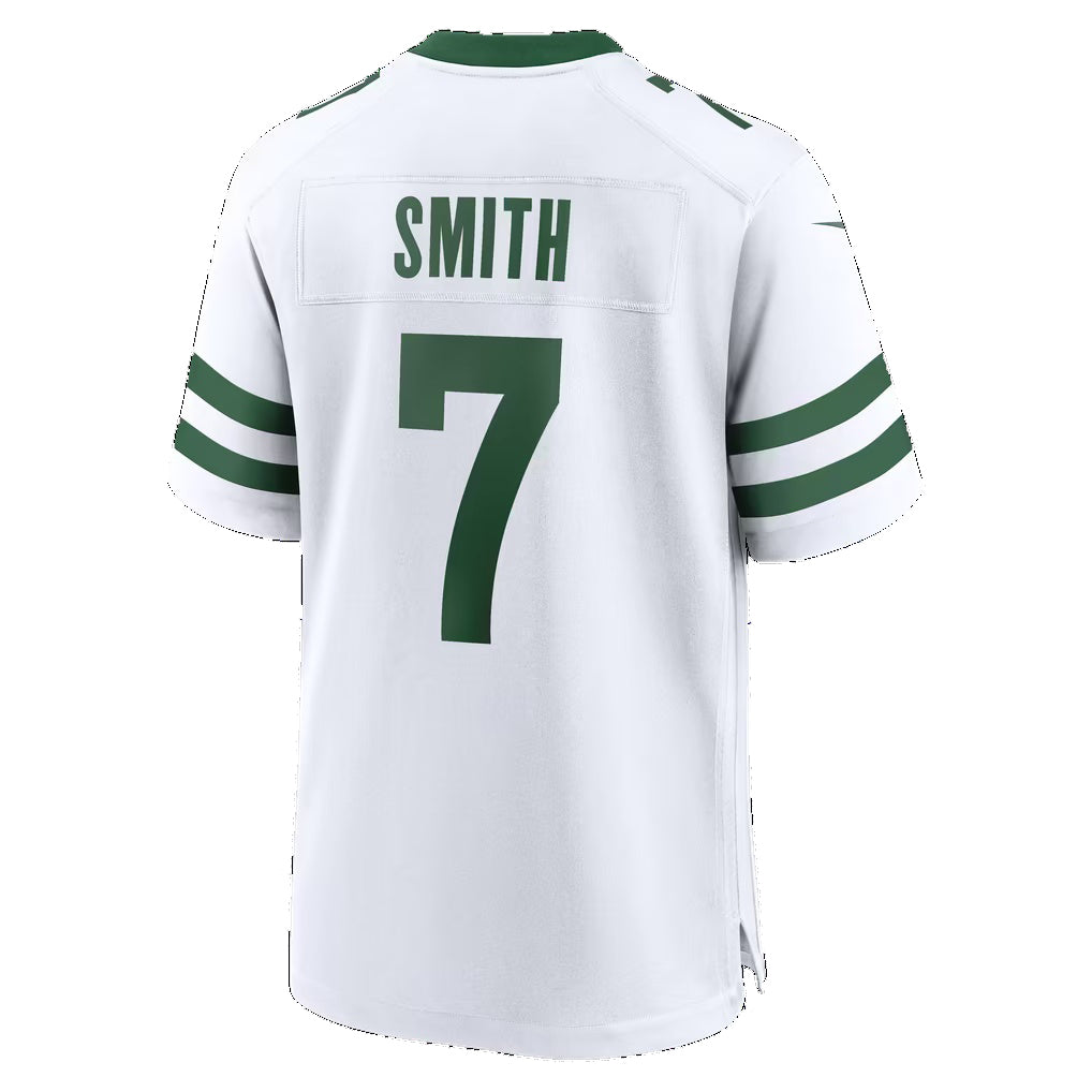 NY.Jets #7 Geno Smith Legacy White Game Football jersey Fotopoulosg