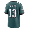 P.Eagles #13 Dontayvion Wicks Midnight Green Team Game Jersey Fotopoulosg